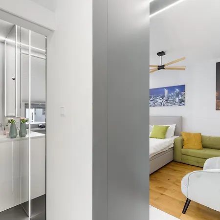 Lumina Design With Beautiful View Apartment Warsaw